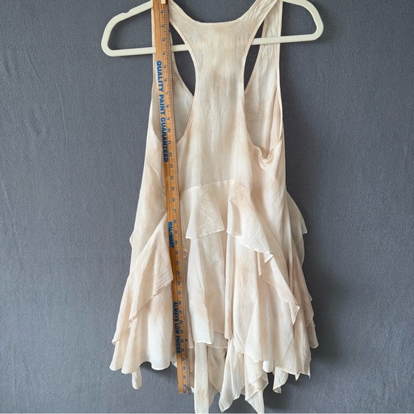 Young Fabulous & Broke Tie Dye Sleeveless handkerchief Tier hem dress size M - Picture 3 of 12